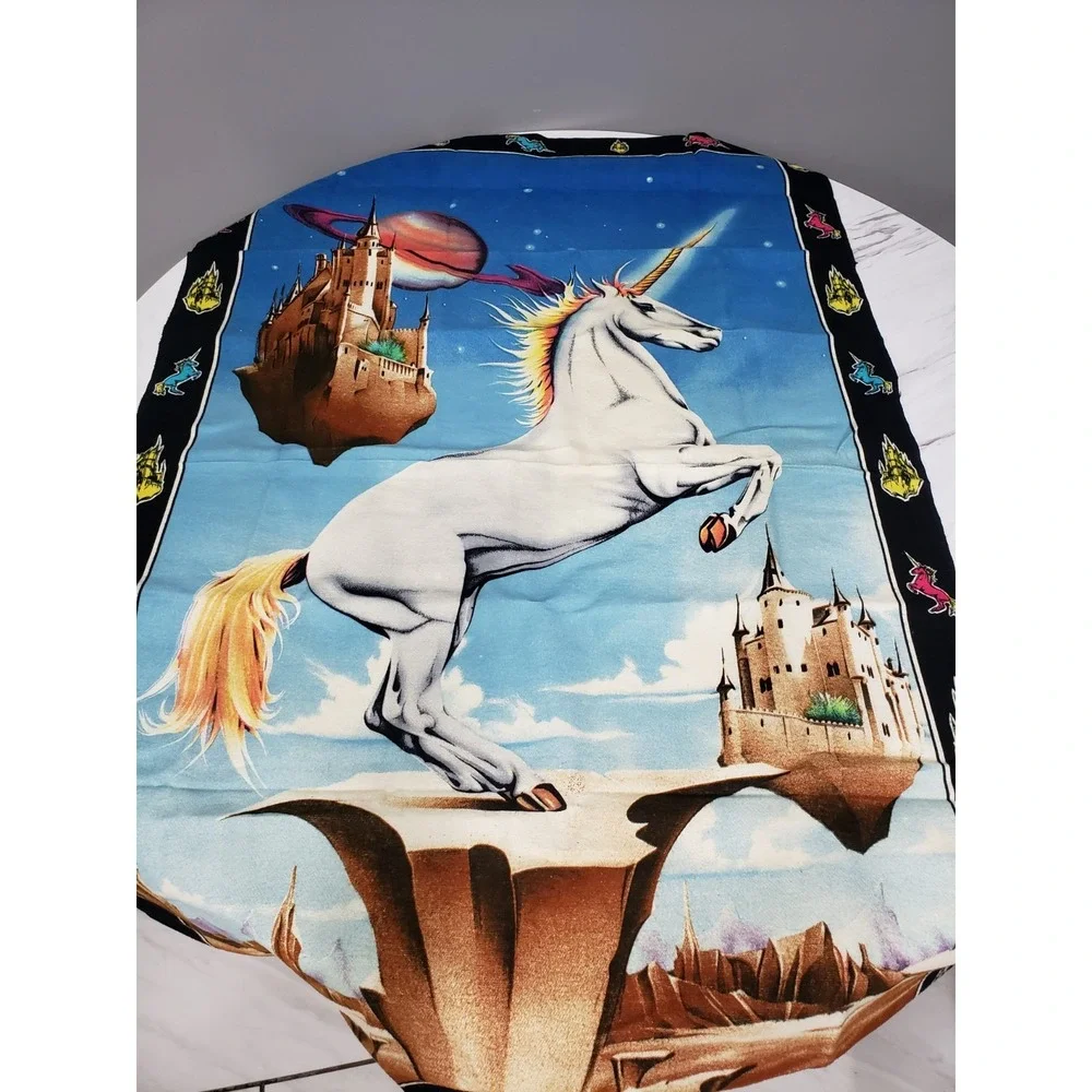 Vintage Space Tapestry Psychedelic Unicorn Stoner Decor Hippie Celestial 70s